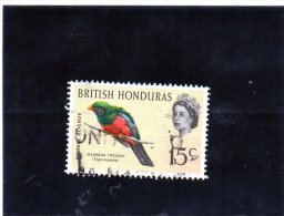 1962 Honduras Britannico - Massena Trogon - Honduras Británica (...-1970)