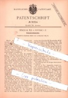 Original Patent - Spach & Fils In Rothau I. E. , 1885 ,  Wickelmaschine !!! - Rothau