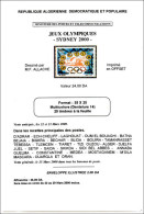 DZ 2000 - Philatelic Folder Brochure Without Stamp - Olympic Games - Sydney 2000 JO Olympics Olympische Spiele - Verano 2000: Sydney