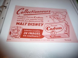 BUVARD Publicitaire  BLOTTING PAPER   Savon CADUM Walt Disney   Nain Joyeux - Perfume & Beauty