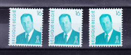 BELGIQUE COB 2535 ** MNH, ENSEMBLE DE 3 DECALAGES,( Vers La Droit, Gauche Et Verticalement).  (5V214) - Other & Unclassified