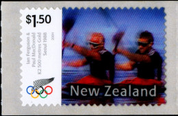 SPORTS-RAFTING-OLYMPICS-SEOUL 1988-TWO DIAMENSIONAL STAMP-NEW ZEALAND-MNH-B6-753 - Rafting