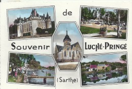 PAYS DE LA LOIRE - 72 - SARTHE - CPSM PF Couleur Multivues - LUCHE PRINGE - Luche Pringe