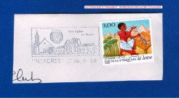 * 1998 N° 20  AUTOADHÉSIFS PHOSPHORESCENTES FRAGMENT 26 . 5 . 1998 OBLITÉRÉ - Used Stamps