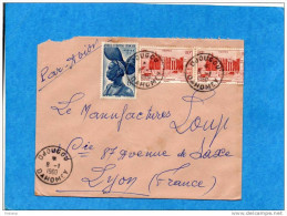 MARCOPHILIE-lettre AVION- DAHOMEY-cad  DJOUGOU-1960- 3 AOFstamps - Pour Françe - Storia Postale