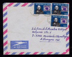 Chimpanzés Animals Faune Rowland Hill Courrier Mail Inventeur ZAIRE 3x Cover Stamp´s On Stamp´s  Sp3695 - Scimpanzé