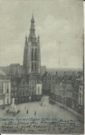 Courtrai    Vue Sur L'Eglise St Martin;  (Toil-achtig)  1902  Naar  Bruges - Kortrijk