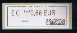 ATM,  ECOPLI 0.66€,  PAPIER BLANC, NOUVEAU PROGRAMME, CODE DATAMATRIX,  NANTES BEAULIEU - 2010-... Illustrated Franking Labels