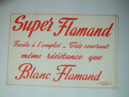 BUVARD  PEINTURE  SUPER FLAMAND E. T. C. B  St-ANDRE Nord - Vernici