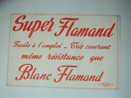 BUVARD  PEINTURE  SUPER FLAMAND E. T. C. B  St-ANDRE Nord - Peintures