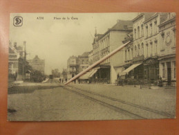 ATH _ Place De La Gare, Tram 1917 - Ath