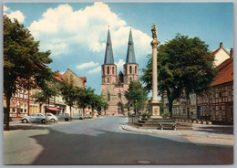 Duderstadt - Marktstraße Mit Cyriakuskirche 1   Mit VW Käfer - Duderstadt