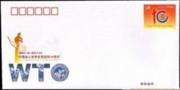 2011 CHINA JF-104  10 ANNI OF ACCESSION TO WTO P-COVER - Sobres
