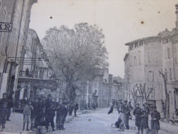 1917 CPA De LAMBESC PLACE DE LA REPUBLIQUE Bouches-du-Rhône/ Provence-Alpes Cote D'Azur CAD CONVOYEUR  SALON à AIX - Lambesc