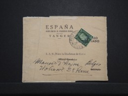 MAROC ANGLAIS - Bande Journal De Tanger Pour La Duchesse De Guise En Belgique 1939 - RARE - A Voir - Lot P14290 - Postämter In Marokko/Tanger (...-1958)