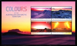 Australian Antarctic Territory MNH 2015 Souvenir Sheet Of 4 Colours Of The AAT - Other & Unclassified