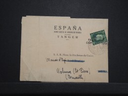 MAROC ANGLAIS - Bande Journal De Tanger Pour La Duchesse De Guise En Belgique 1939  - RARE - Même Archive - Lot P14293 - Postämter In Marokko/Tanger (...-1958)