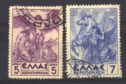 03210  -  Grèce  -  Avion  :   Yv  118-21  ** - Used Stamps