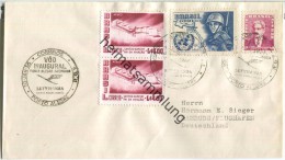 Luftpost Deutsche Lufthansa - Eröffnungsflug Des Flugverkehrs Porto Alegre - Hamburg Am 10.Januar 1958 - Brieven En Documenten