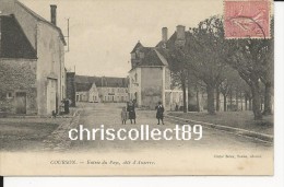 Carte Postale   : Courson - Entrée Du Pays , Coté D'Auxerre - Courson-les-Carrières