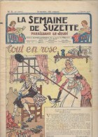 La Semaine De Suzette N°8 Tout En Rose - Liseuse Brodée Pour Bleuette - Bécassine En Roulotte De 1939 - La Semaine De Suzette