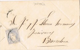 16030. Carta Entera TORTOSA (Tarragona) 1871. Alegoria - Storia Postale