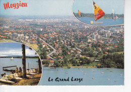 MEYZIEU (69-Rhône) Et Le Grand Large, Vue Aérienne, Pédalos, Planche à Voile, Ed. Cellard 1980 - Meyzieu