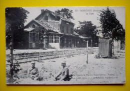 80 - ROSIERES - La Gare Animée - Militaires - Rosieres En Santerre