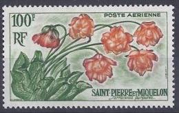 SAINT PIERRE ET MIQUELON - PA 27 FLEUR FLORE NEUF MLH - Nuevos