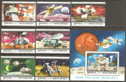 Mongolia 1979 Mi# 1263-1269, Block 60 ** MNH - American And Russian Space Missions - Mongolia