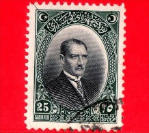 TURCHIA - Usato - 1926 - Kemal Ataturk (arabic Letters) - 25 - Usados