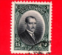 TURCHIA - Usato - 1926 - Kemal Ataturk (arabic Letters) - 25 - Gebraucht