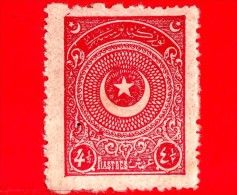 TURCHIA - Usato - 1924 - Stella E Mezzaluna - Crescent And Star - 4 ½ - Usati