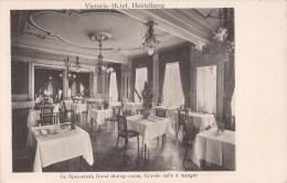 HEIDELBERG CA. 1912 - VICTORIA HOTEL - GR. SPEISESAAL - GREAT DINING ROOM - GRANDE SALLE A MANGER - 2 SCANS - Heidelberg