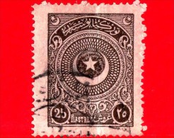 TURCHIA - Usato - 1923 - Stella E Mezzaluna - Crescent And Star - 25 - Gebraucht