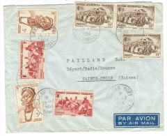 France // AOF // Lettre Pour La Suisse - Storia Postale