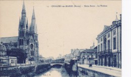 CHALONS SUR MARNE NOTRE DAME THEATRE ( Tricycle Carte Légèrement Bleutée ) - Châtillon-sur-Marne