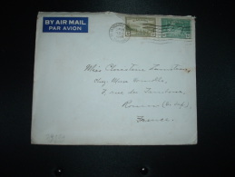 LETTRE PAR AVION Pour La FRANCE TP 50c + TP 10c OBL.MEC.DEC 15 1949 ST CATHARINES + VIGNETTE GREETINGS - Covers & Documents