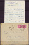 Lettre + Pli  De LA BOISSIERE Du DORE Loire Inf    25 11 1946 Pour ST P MONTLIMARD  M.et.L. Mazelin 1f50 Ro BANDE De 2 - 1945-47 Ceres (Mazelin)