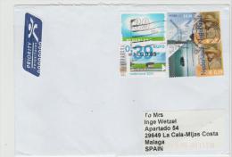 NL293 /- NIEDERLANDE -  Moderne Mischfrankatur 2015 Mit 6 Marken - Covers & Documents