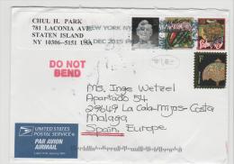 USA679 / Mischfrankatur Nach Spanienv2015 - Storia Postale