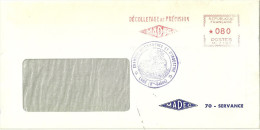 LETTRE GREVE PTT 1974 AVEC MACHINE A AFFRANCHIR CACHET CHAMBRE DE COMMERCE - Altri & Non Classificati