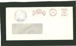 LETTRE GREVE PTT 1974 AVEC MACHINE A AFFRANCHIR CACHET CHAMBRE DE COMMERCE - Andere & Zonder Classificatie