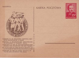 POLAND Postcard 1951 Cp 128  Mint - Stamped Stationery