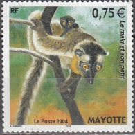 Mayotte 2004 Yvert 167 Neuf ** Cote (2015) 3.50 Euro Le Maki Et Son Petit - Ungebraucht