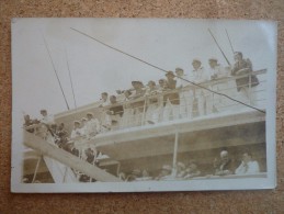 Carte Postale Affranchie Grande Bretagne Oblitération Posted On High Sea Rio De Janeiro Paquebot 1921 - Poststempel