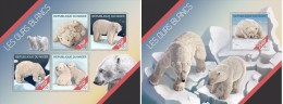 Niger 2014, Polar Bears, 4val In BF+BF - Arctische Fauna