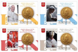 2015 - VATICANO  - VATICAN - STAMP&COIN CARD 2015 - Serie  - NH - MINT - H29062012.... - Vatikan