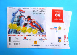 TENNIS - CROATIAN INDOORS 1998. ( ATP TOUR ) * Goran Ivanisevic * Tenis Ticket Billet Billete Biglietto Bilhete - Tickets D'entrée