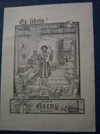 ""    EX LIBRIS   ANDREA  HORNY  "" - Ex-libris